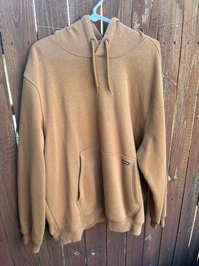 Brahma Caramel Brown Hooded Pullover with Drawcord